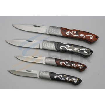 Pattern Handle Back Lock Knife (SE-400)